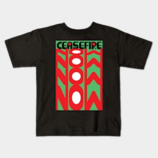 Ceasefire Now. Kids T-Shirt